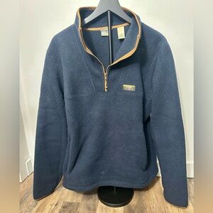 L.L. Bean Men's Navy half zip